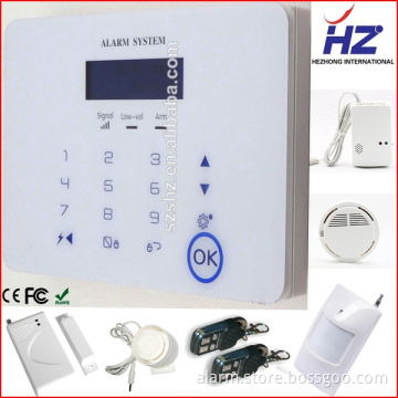 Touch keypad home burglar security alarm system with wireless outdoor siren